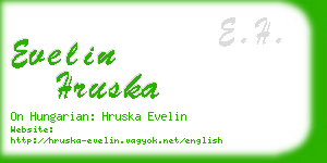 evelin hruska business card